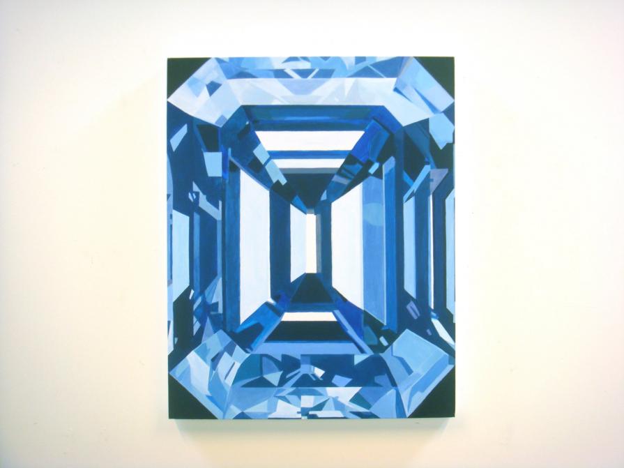 Blue Emerald Cut Diamond