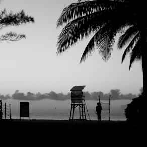 Siluetas de la playa