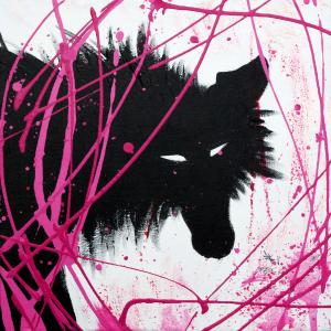 Wolf In Magenta