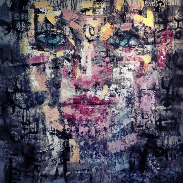 Fabio Modica Faciem X Mixed Media On Canvas 59x59 Inches Fabio Modica Artwork Celeste Network