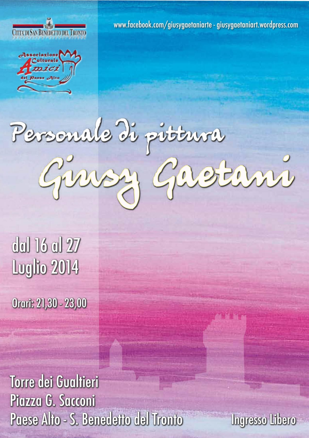 Personale di Pittura Giusy Gaetani