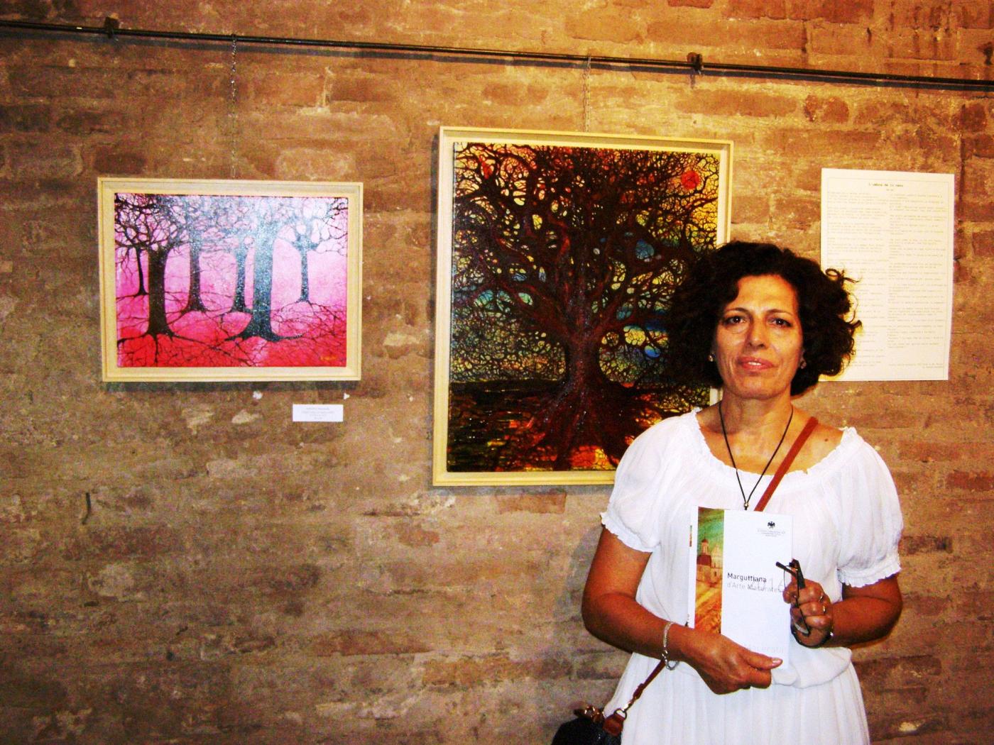 My two paintings on display at Marguttiana Maceratese