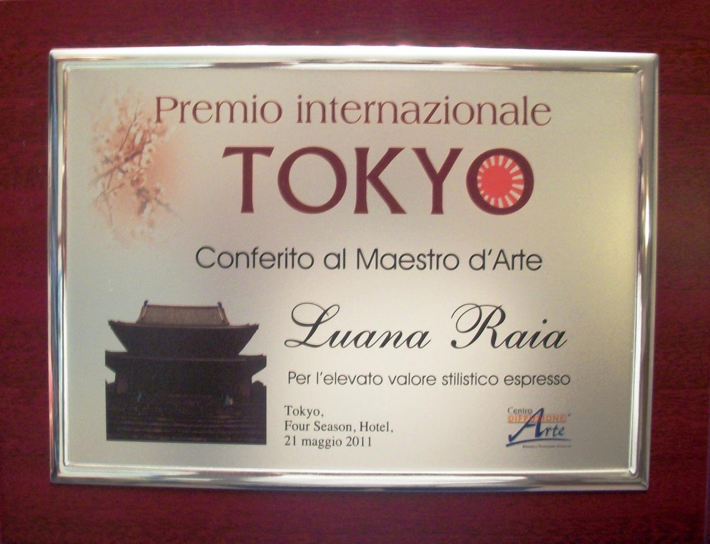 Luana Raia Award en route to Paris, Tokyo ...