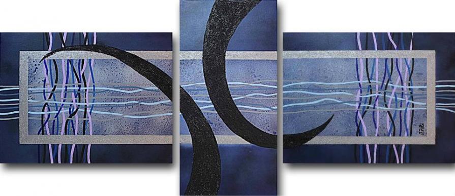 Abstract blue | Triptych