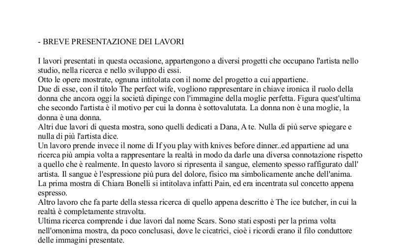 Alcuni degli studi, rappresentati dai lavori presenti nell'ultima mostra in corso