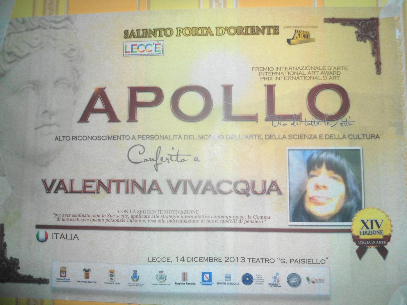 APOLLO AWARD