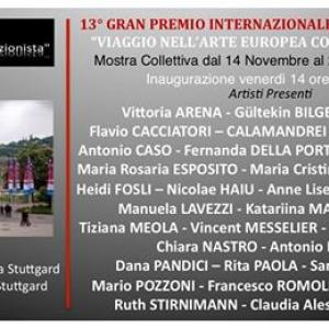 XIII GRAN PREMIO INTERNAZIONALE DELL'ARTE  presso ISTITUTO ITALIANO DI CULTURA DI STOCCARDA: VIAGGIO NELL'ARTE CONTEMPORANEA