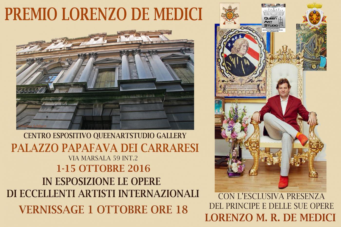 Artwork “Società e Moda” to the “ Premio Lorenzo De Medici” from 1 until 15 October 2016 at “Palazzo Papafava dei Carraresi” at Padova 