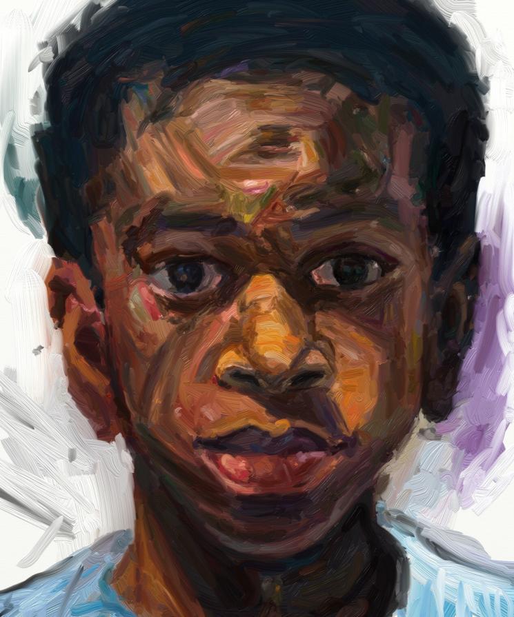 iPad portrait painting