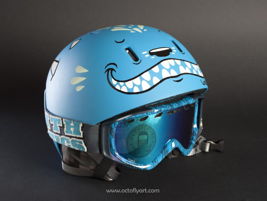 "The blue helmet!"