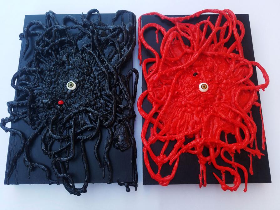 Algorithms in Red & Black - 3D Art 