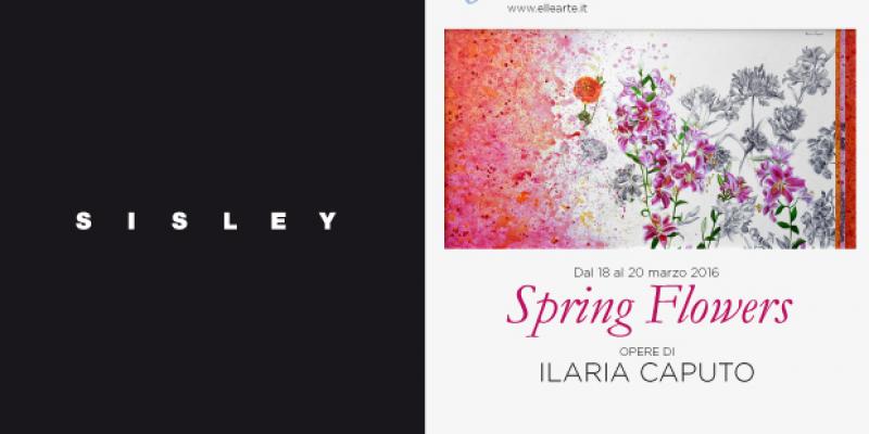 Ilaria Caputo's "Spring Flowers" at the Palermo Sisley Store