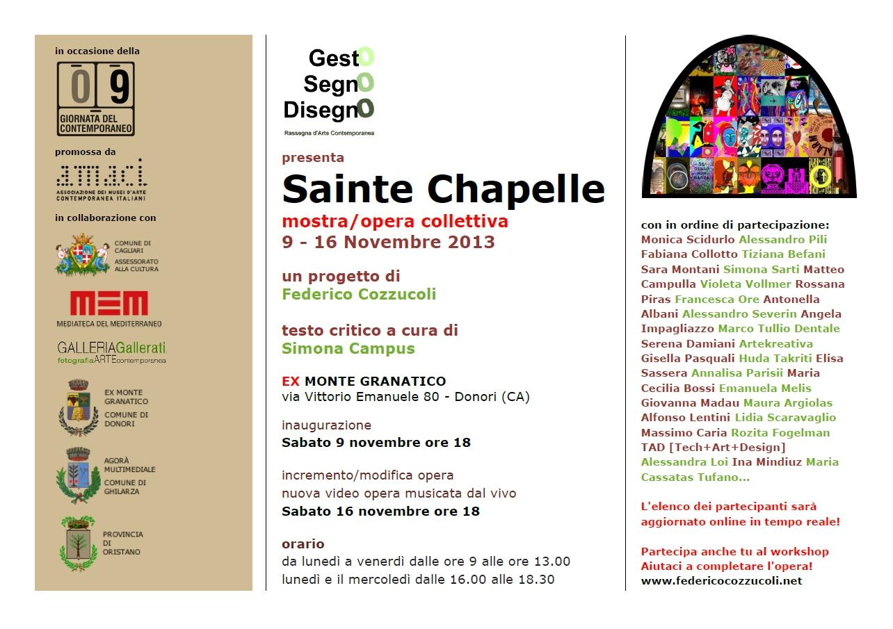 Sainte Chapelle group exhibition/work