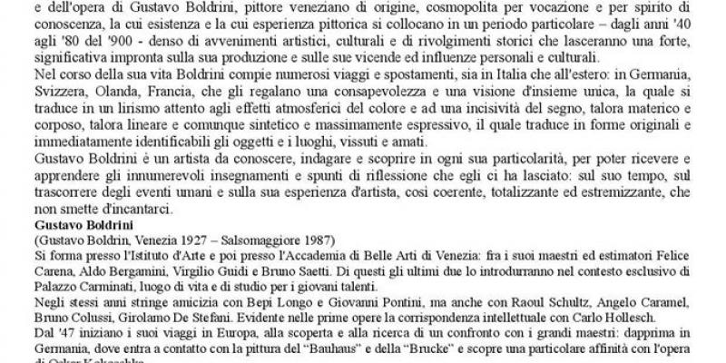 Gustavo Boldrini, "Specchio del suo tempo"