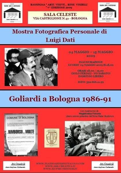 Locandina Mostra Luigi Dati Sala Celeste Bologna