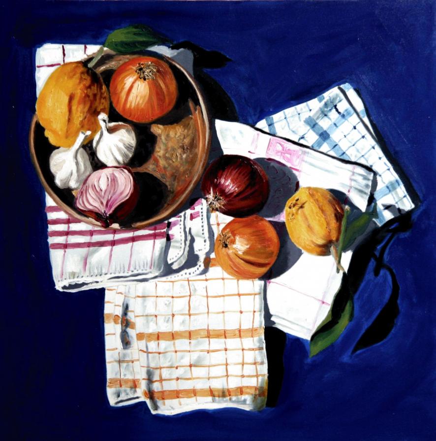 Paul De Haan - Still life in blue