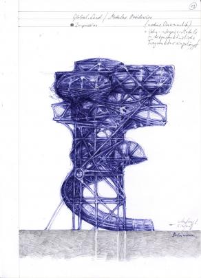 modular.residencies (study, drawing)