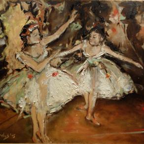 Ballerinas 3 according by Degas