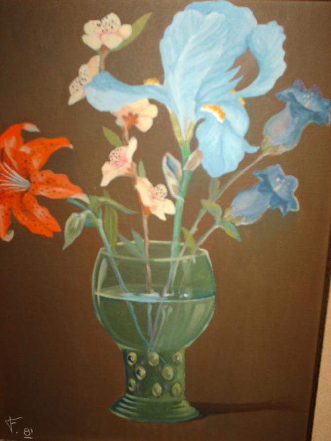 fiori nel bicchiere