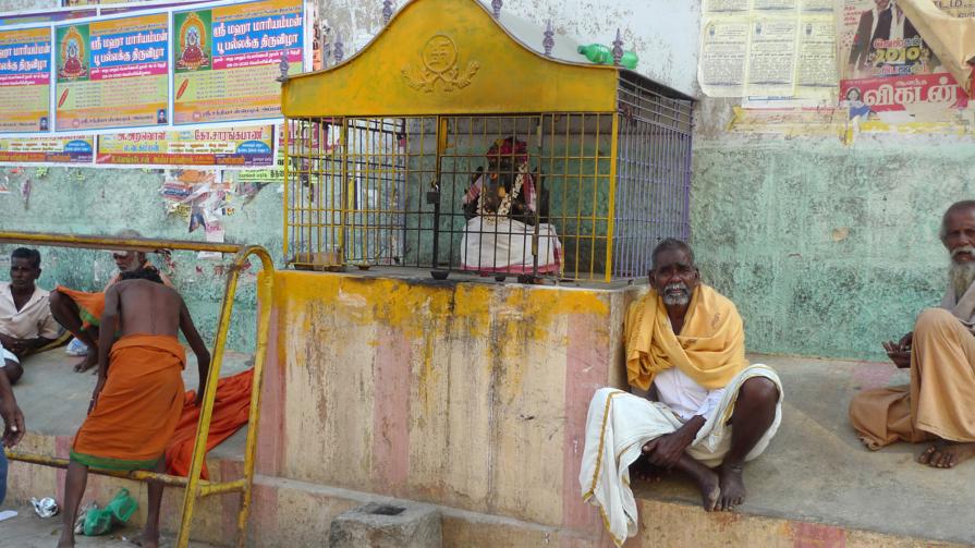 Ganesh in Cage with Svastica