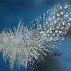 guinea fowl feather