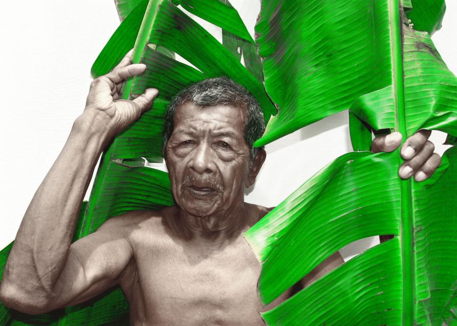 Grandpa and Banana Leaves