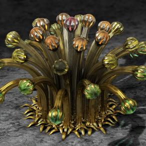 Metal Glass Bouquet