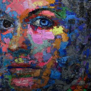 Fabio Modica | Julie | mixed media on canvas | 78x59 inches | 2015