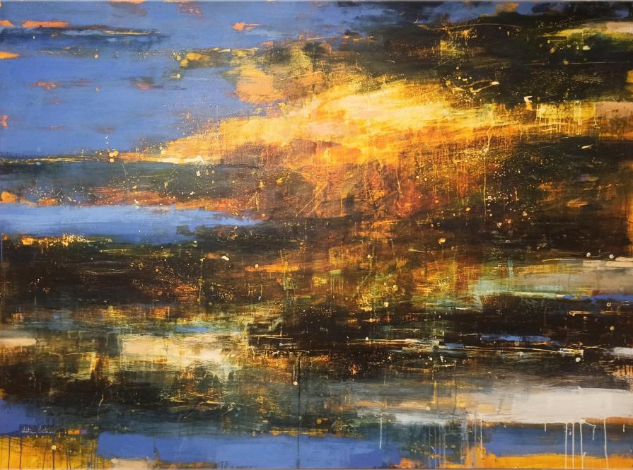 MARE DELLA VITA_ Antonio Civitarese- tecnica mista su tela 200x150cm