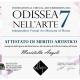 Maristella Angeli receives the Certificate of Artistic Merit "Odyssey in Art 2018"