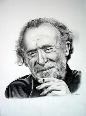 Ritratto di Charles Bukowski.