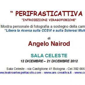 Invito Mostra personale di Angelo Nairod in Sala Celeste per CCSVI-SM