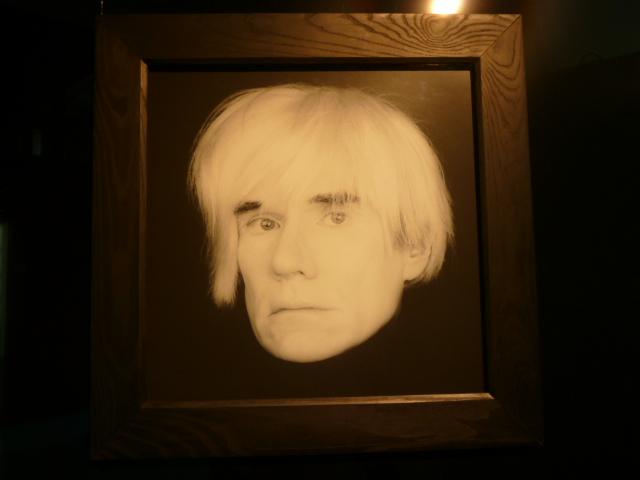 Andy Warhol fotografato da Robert Mapplethorpe nel 1986. Milano, museo del 900, 14-06-2013.