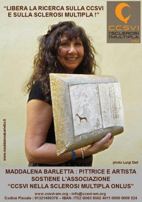 La pittrice e artista Maddalena Barletta aderisce alla campagna "Libera la Ricerca sulla CCSVI e sul