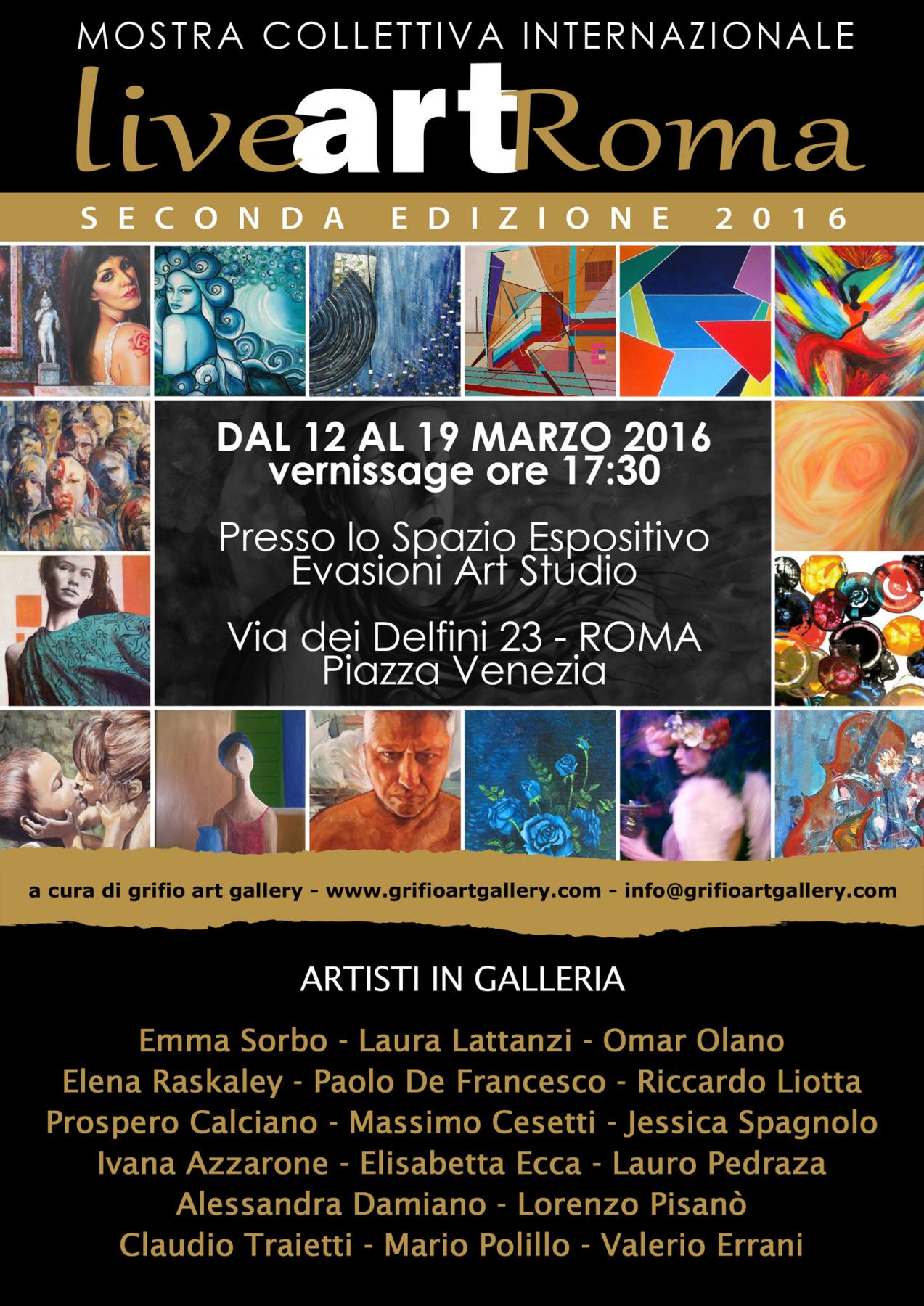 LiveArtRoma II Edition March 12, 2016