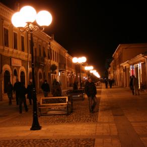 City center in Shkoder,Albania