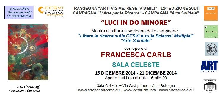 Invito Mostra di Francesca Carls 