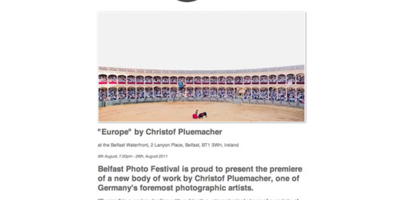 Solo exhibition Belfast Photo Festival