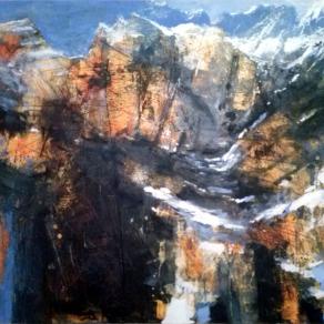 Antonio Civitarese- IL SEGRETO DELLA MONTAGNA- tecnica mista su tela 90x80- anno 2016