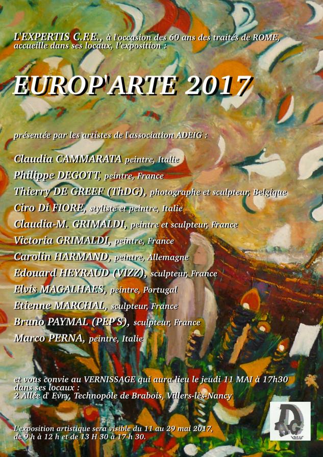 Esposizione Artistica "Europ' Art 2017" per il 60° anniversario dei Trattati di Roma al Parco Tecnologico di Brabois - Villers lès Nancy