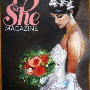 One of my works for the Cover of the February Issue "She Magazine".