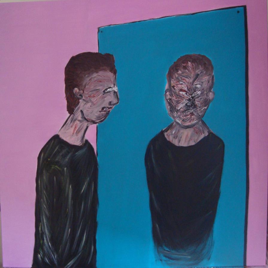 Figures at the mirror