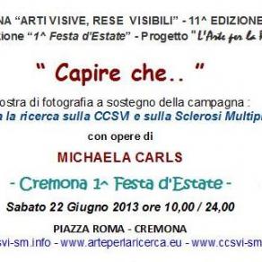 Banner Mostra personale di Michaela Carls in Piazza Roma Cremona