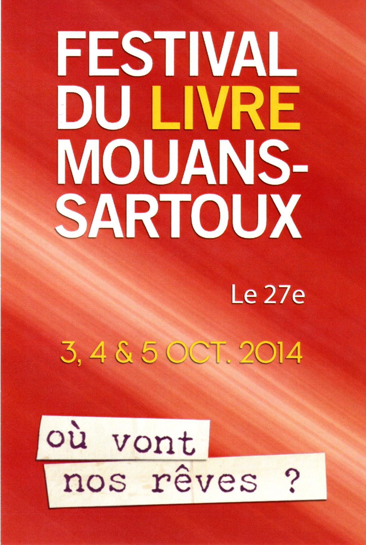 Festival du Livre Mouans-Sartoux 2014 - Le 27e