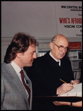 Il Presidente Giorgio Napolitano e il fotografo Augusto De Luca.