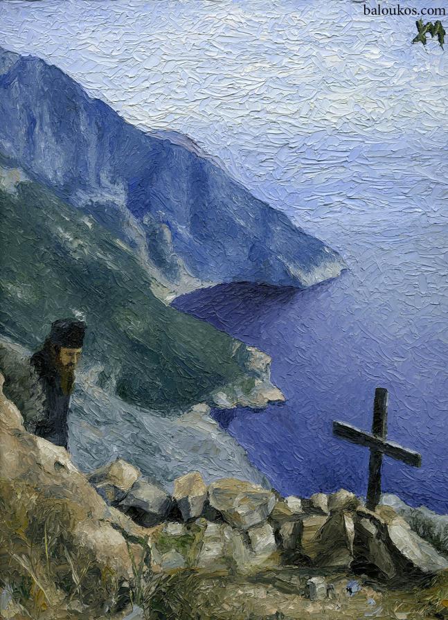 20. Monk in the desert of Mount Athos