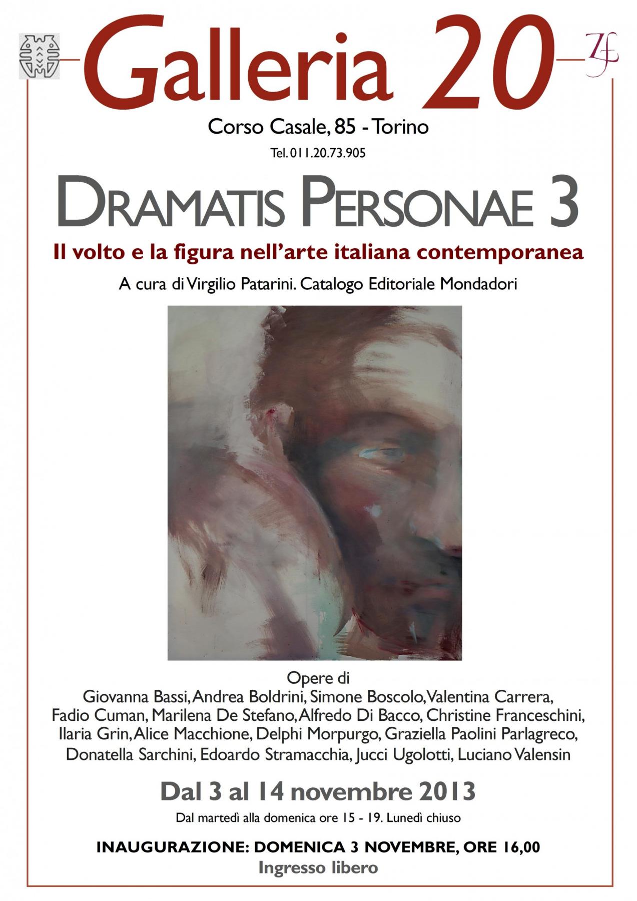 "DRAMATIS PERSONAE 3 - Il volto e la figura nell’arte italiana contemporanea"