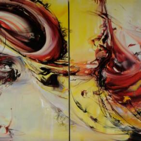 Vibrate with menace (Diptych)