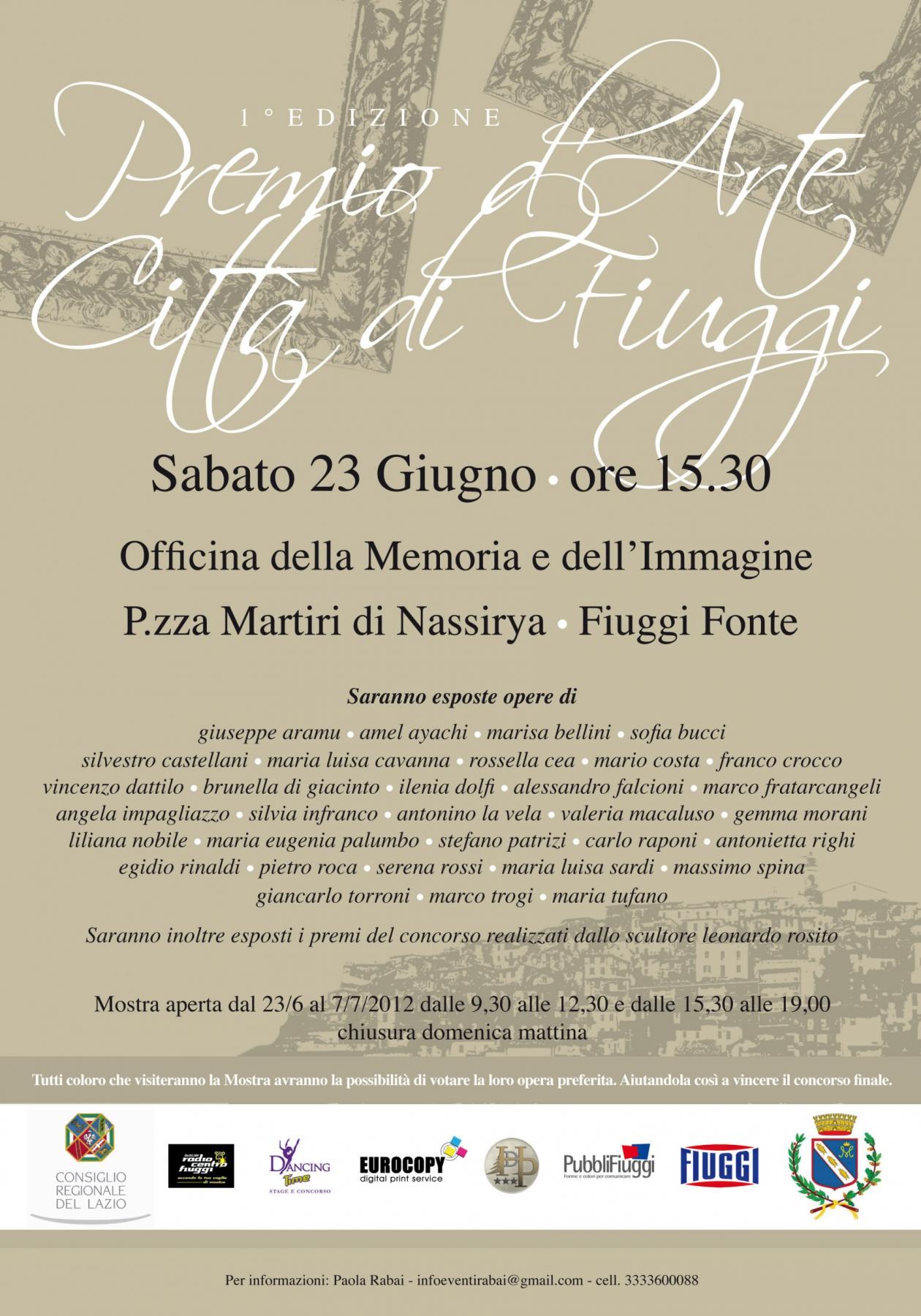 Art Prize City of Fiuggi