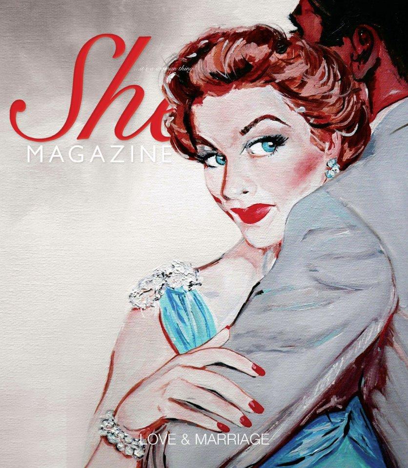 One of my works, which is a tribute to Michael Silver for the Cover of the February Issue "She Magazine".